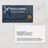 ブルージーンズのステッチ |ワードローブデザイナー 名刺 (正面/裏面)