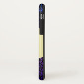 ブルージーンズのテクスチャ（紫） Case-Mate iPhoneケース (裏面/左)