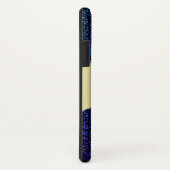 ブルージーンズのテクスチャ（紫） Case-Mate iPhoneケース (裏面/右)