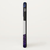 ブルージーンズのテクスチャ（紫） Case-Mate iPhoneケース (裏面/左)