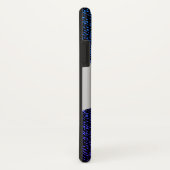 ブルージーンズのテクスチャ（紫） Case-Mate iPhoneケース (裏面/右)