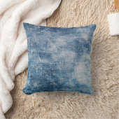 ブルージーンズのデニム、テクスチャ付き背景。 クッション (ブランケット)