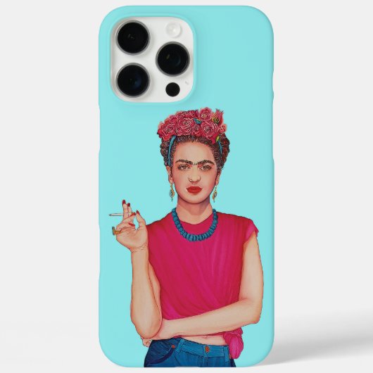 ブルージーンズの油絵の女性 Case-Mate iPhoneケース (裏面)