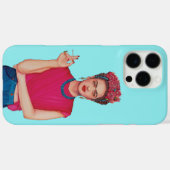 ブルージーンズの油絵の女性 Case-Mate iPhoneケース (裏面 (横))