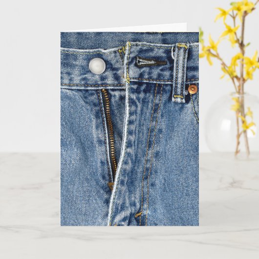 ブルージーンズダイエット勇気付けられる カード (黄色い花)