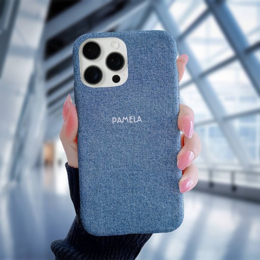 ブルージーンズデニムウェスタンテクスチャカスタマイズ Case-Mate iPhoneケース