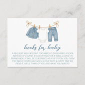 ブルージーンズベイビーシャワーブック 赤ちゃんのための本 エンクロージャーカード (正面)