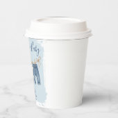 ブルージーンズモダンボーイ赤ちゃんシャワー 紙コップ (左)