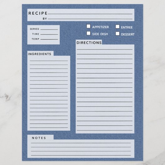 ブルージーンズレシピ (裏面)