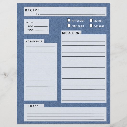 ブルージーンズレシピ (正面)