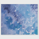 ブルージーンズレトロ絞り染め ラッピングペーパー (フラット)