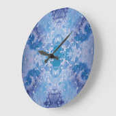 ブルージーンズレトロ絞り染め ラージ壁時計 (傾斜)
