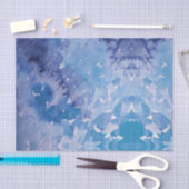 ブルージーンズレトロ絞り染め 薄葉紙 (クラフト)