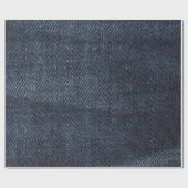 ブルージーンズヴィンテージデニム生地のテクスチャ ラッピングペーパー (フラット)