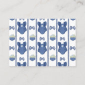 ブルージーン女の子の赤ちゃんシャワーブックリクエスト エンクロージャーカード (裏面)