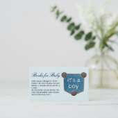 ブルージーン・デニムベビーのボーイ・ブック エンクロージャーカード (スタンド正面)