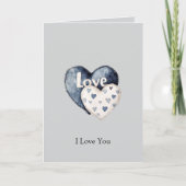 ブルージーン デニム ハーツ ラブ カード (正面)