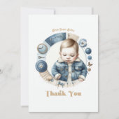 ブルージーン ベイビー ラスティック デニム サンキューカード (正面)