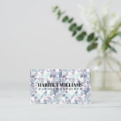 ブルースが幾何学模様を絞り込む 名刺 (スタンド正面)