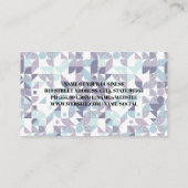 ブルースが幾何学模様を絞り込む 名刺 (裏面)