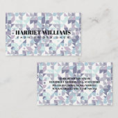 ブルースが幾何学模様を絞り込む 名刺 (正面/裏面)