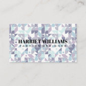 ブルースが幾何学模様を絞り込む 名刺 (正面)