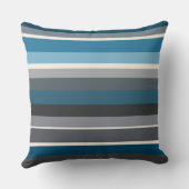 ブルースとグレーストライプズ クッション (裏面)