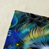 ブルースとゴールズの美しい神秘的な猫 ビーチタオル (インサイチュ)