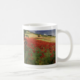 ブルースによって、ウィリアムブレアのケシのケシの赤はvinが開花します コーヒーマグカップ