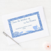 ブルースのギフトラベルから 長方形シール (封筒)