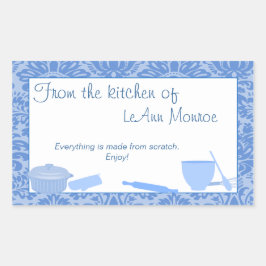 ブルースのギフトラベルから 長方形シール