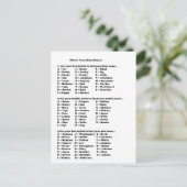 ブルースのニックネームは? ポストカード (スタンド正面)