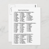 ブルースのニックネームは? ポストカード (正面/裏面)