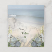 ブルースの多肉的な淡い色の色合い プレイスカード (外部開封)