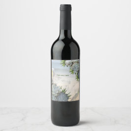 ブルースの多肉的な淡い色の色合い ワインラベル