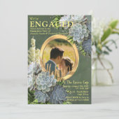 ブルースの多肉的な淡い色の色合い 招待状 (スタンド正面)