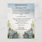 ブルースの多肉的な淡い色の色合い 案内ポストカード (正面)