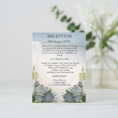 ブルースの多肉的な淡い色の色合い 案内ポストカード (スタンド正面)