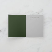 ブルースの多肉的淡い色のなウェディングシャワー 招待状 (内部)