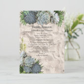 ブルースの多肉的淡い色のな懇親会 招待状 (スタンド正面)