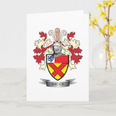 ブルースの家紋の紋章付き外衣 カード (黄色い花)