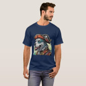 ブルースの幽霊の海賊犬 Tシャツ (正面フル)