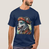 ブルースの幽霊の海賊犬 Tシャツ (正面)