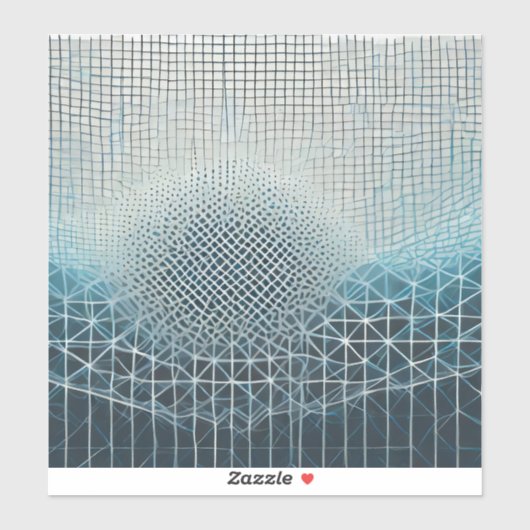 ブルースの複雑なメッシュ背景 シール (シート)