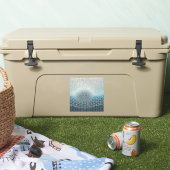 ブルースの複雑なメッシュ背景 シール (クーラー)