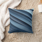 ブルースの重なり合うシェイプの背景 クッション (ブランケット)