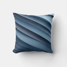 ブルースの重なり合うシェイプの背景 クッション