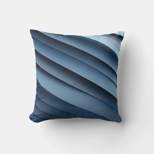 ブルースの重なり合うシェイプの背景 クッション (正面)