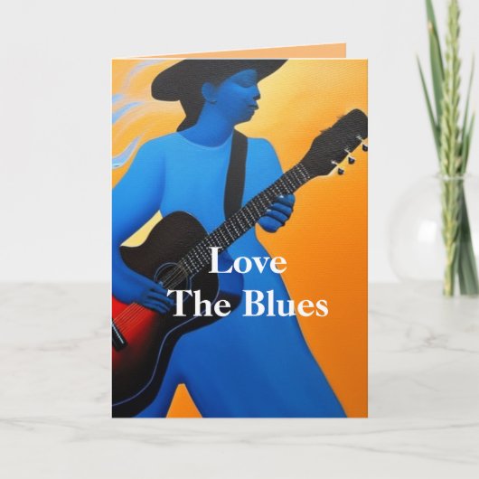 ブルースを愛する 案内状 (正面)