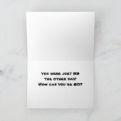 ブルースを歌う**60誕生日**ユーモア カード (内部)